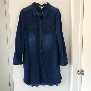Cato XL Denim shift dress